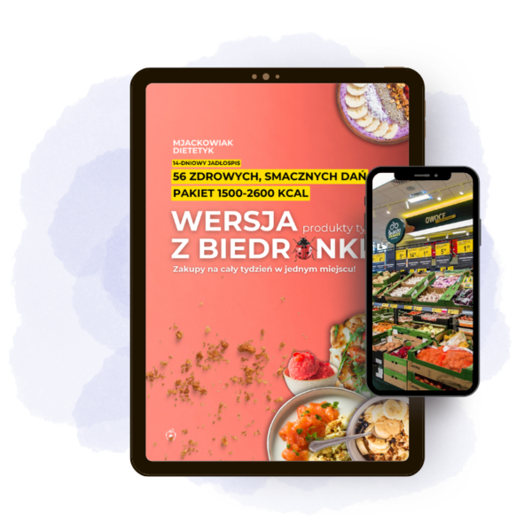 Jadłospis 14-Dniowy z Biedronki (1500-2600 kcal) - Wszystkie kaloryczności